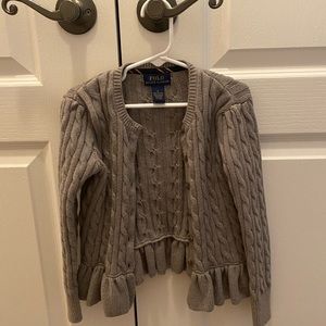 Girls gray Polo sweater
